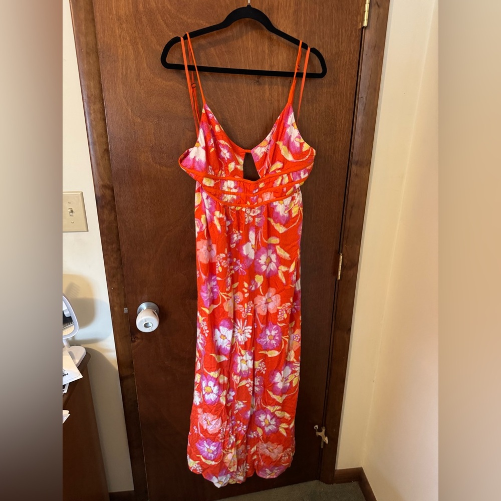 Free people wisteria maxi dress size XL